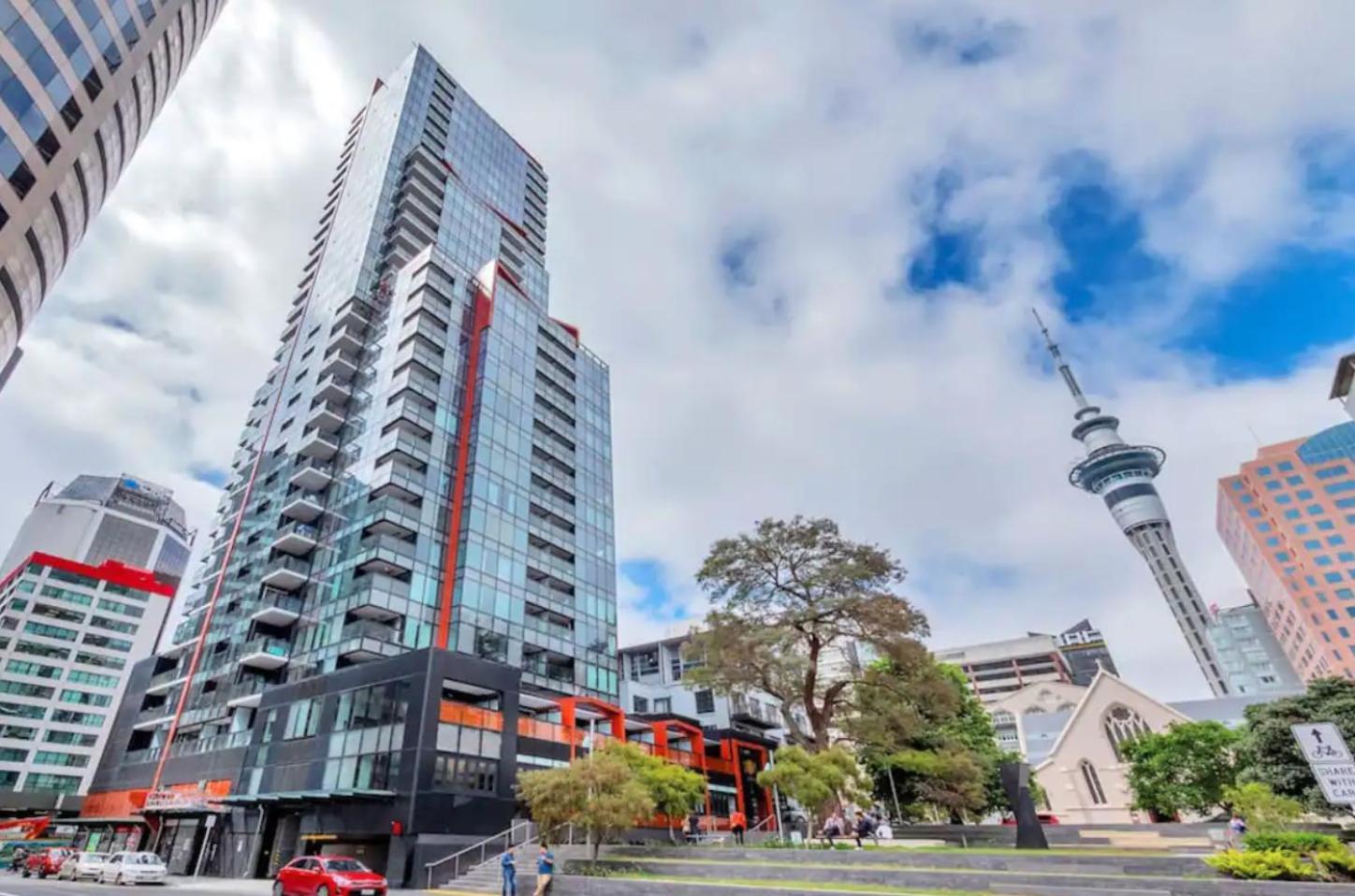 Top Floor Harbour View And Skytower View Apartment In Cbd Auckland Zewnętrze zdjęcie