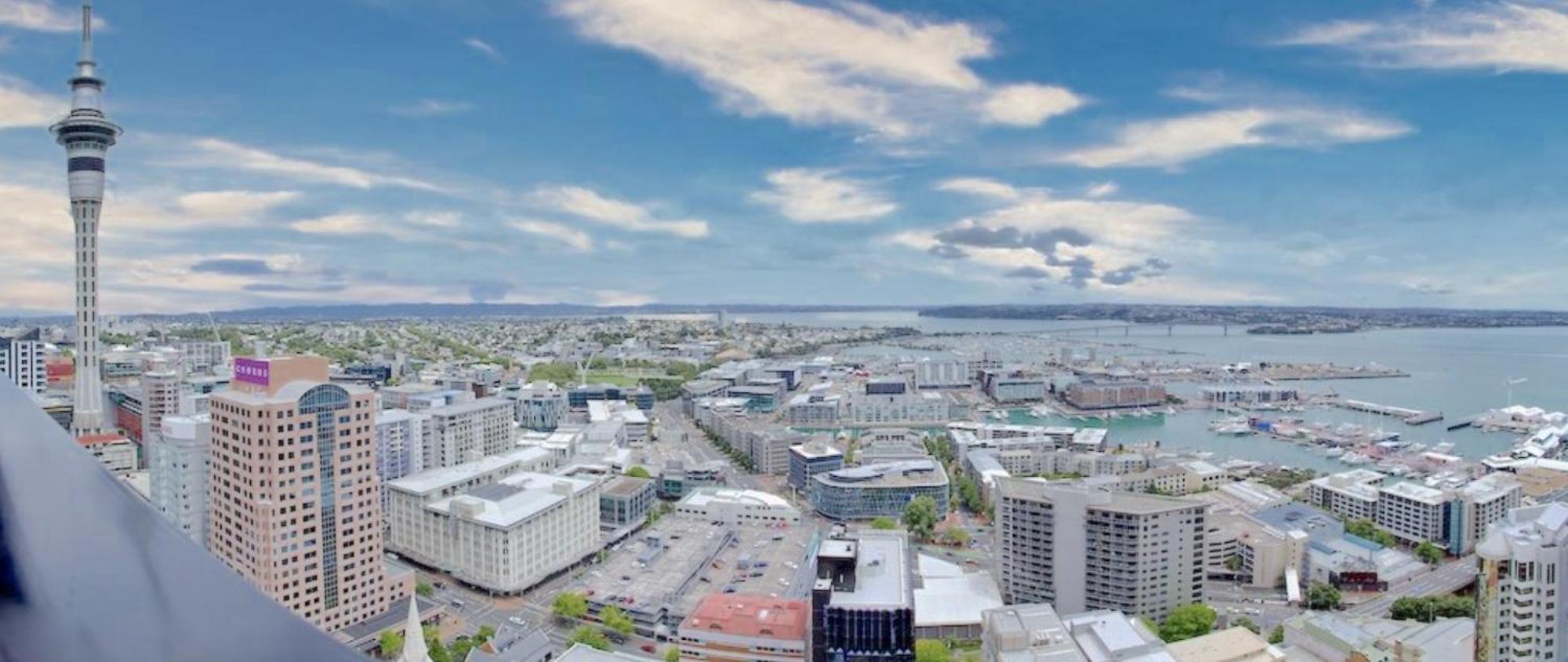 Top Floor Harbour View And Skytower View Apartment In Cbd Auckland Zewnętrze zdjęcie